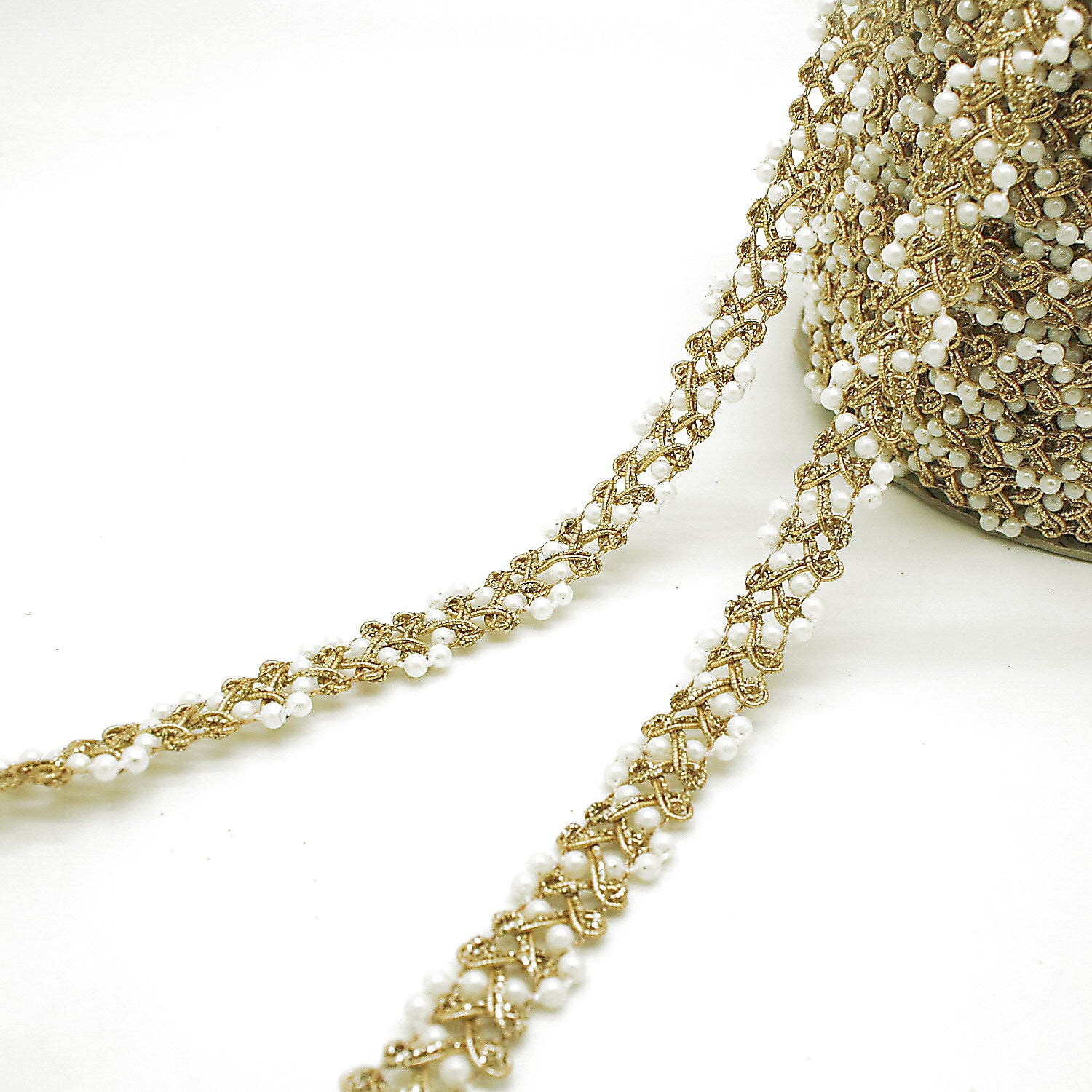 GOLD PEARL EDGING TRIM - sarahi.NYC