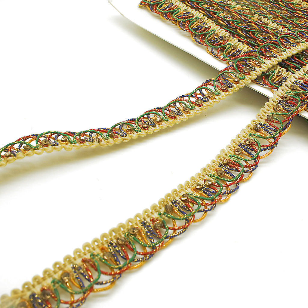 MULTICOLOR STONE TRIM - sarahi.NYC