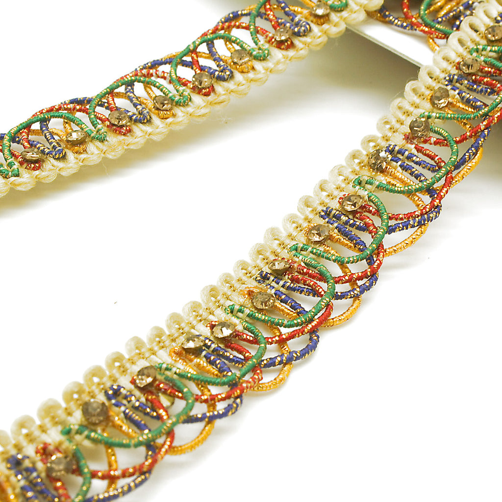 MULTICOLOR STONE TRIM - sarahi.NYC
