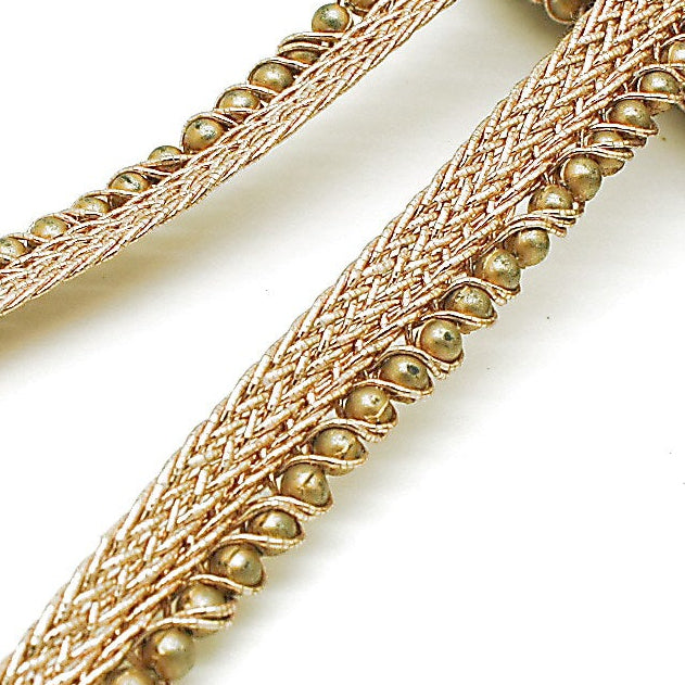 BRONZE BEADED EDGING TRIM - sarahi.NYC
