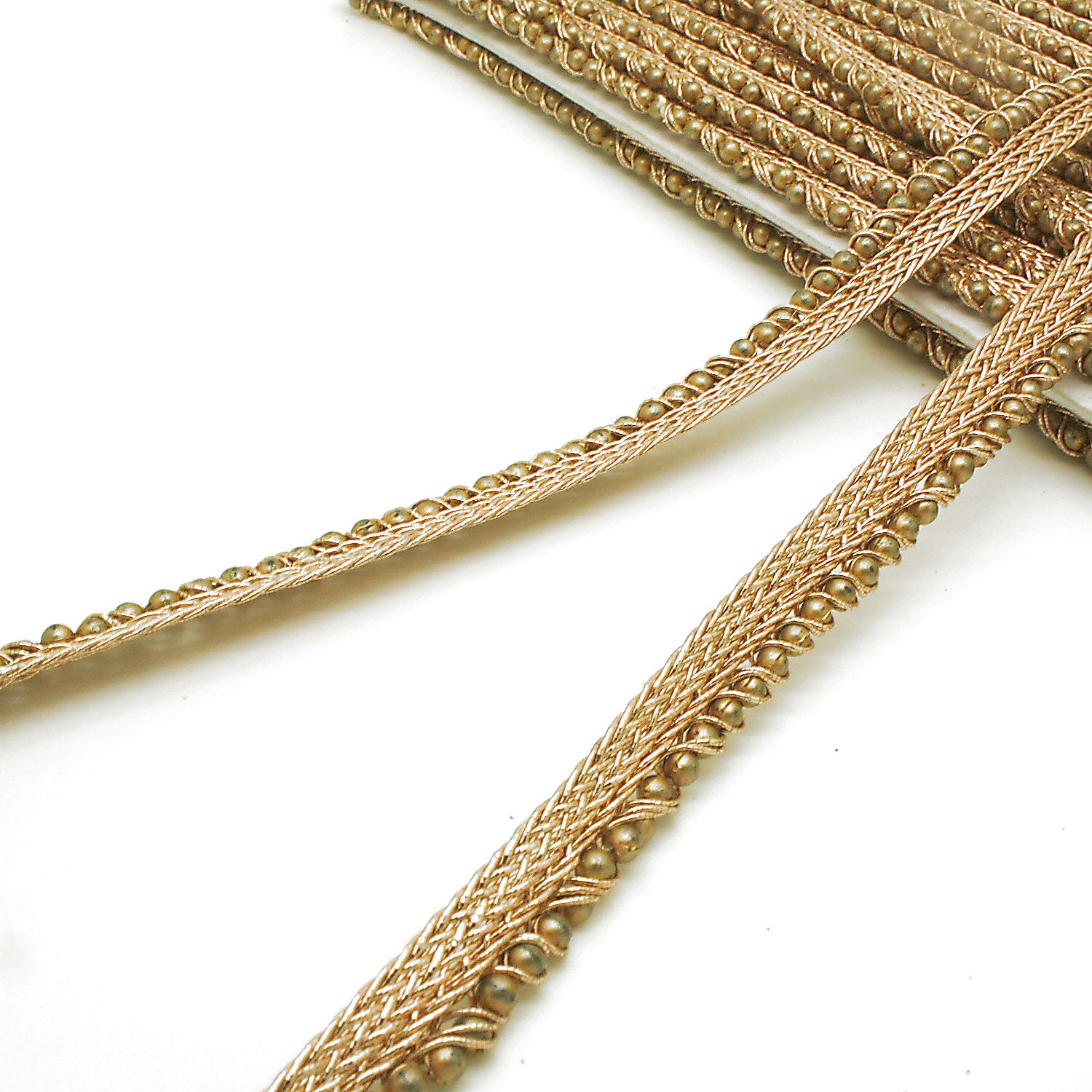 BRONZE BEADED EDGING TRIM - sarahi.NYC