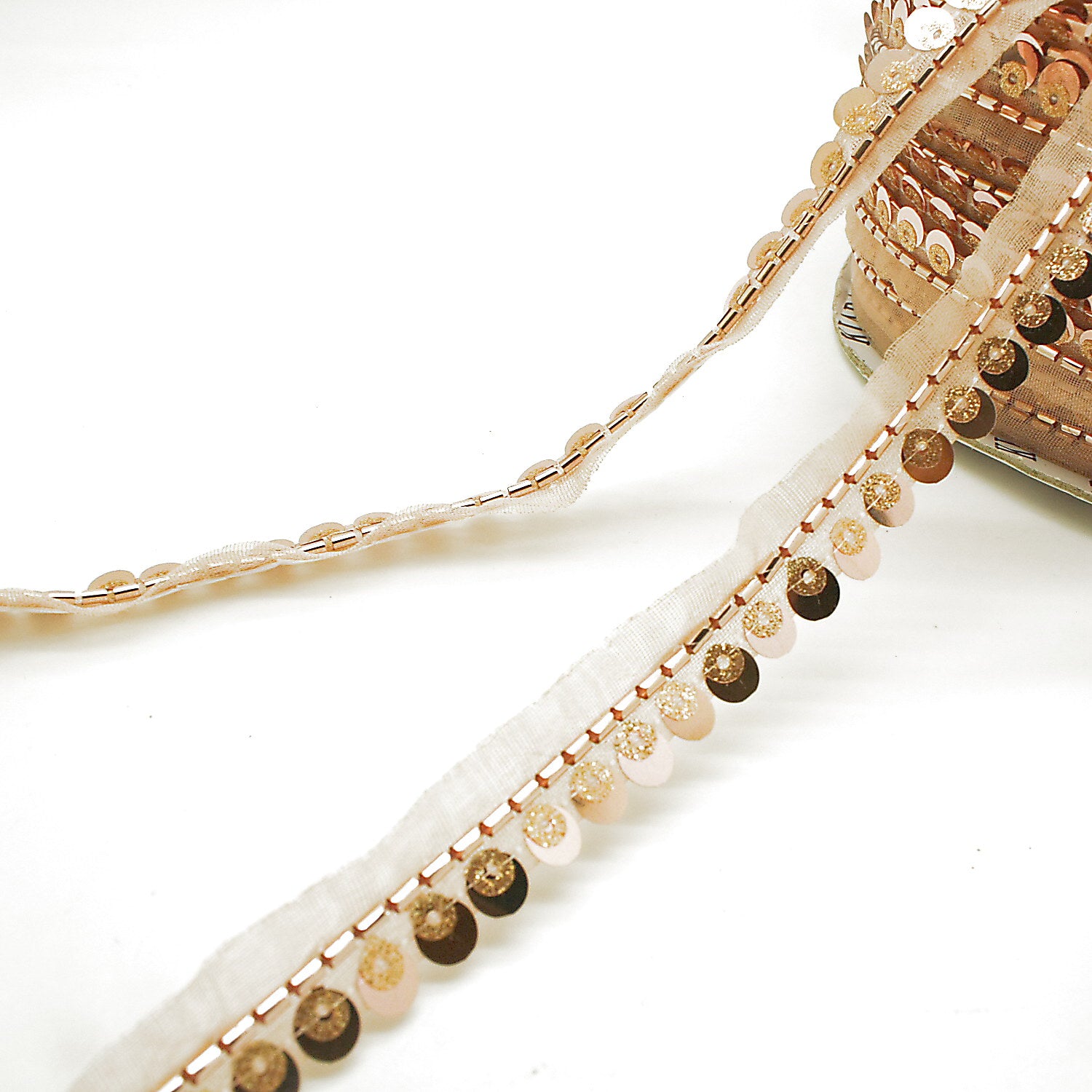 ROSE GOLD SEQUIN TRIM - sarahi.NYC