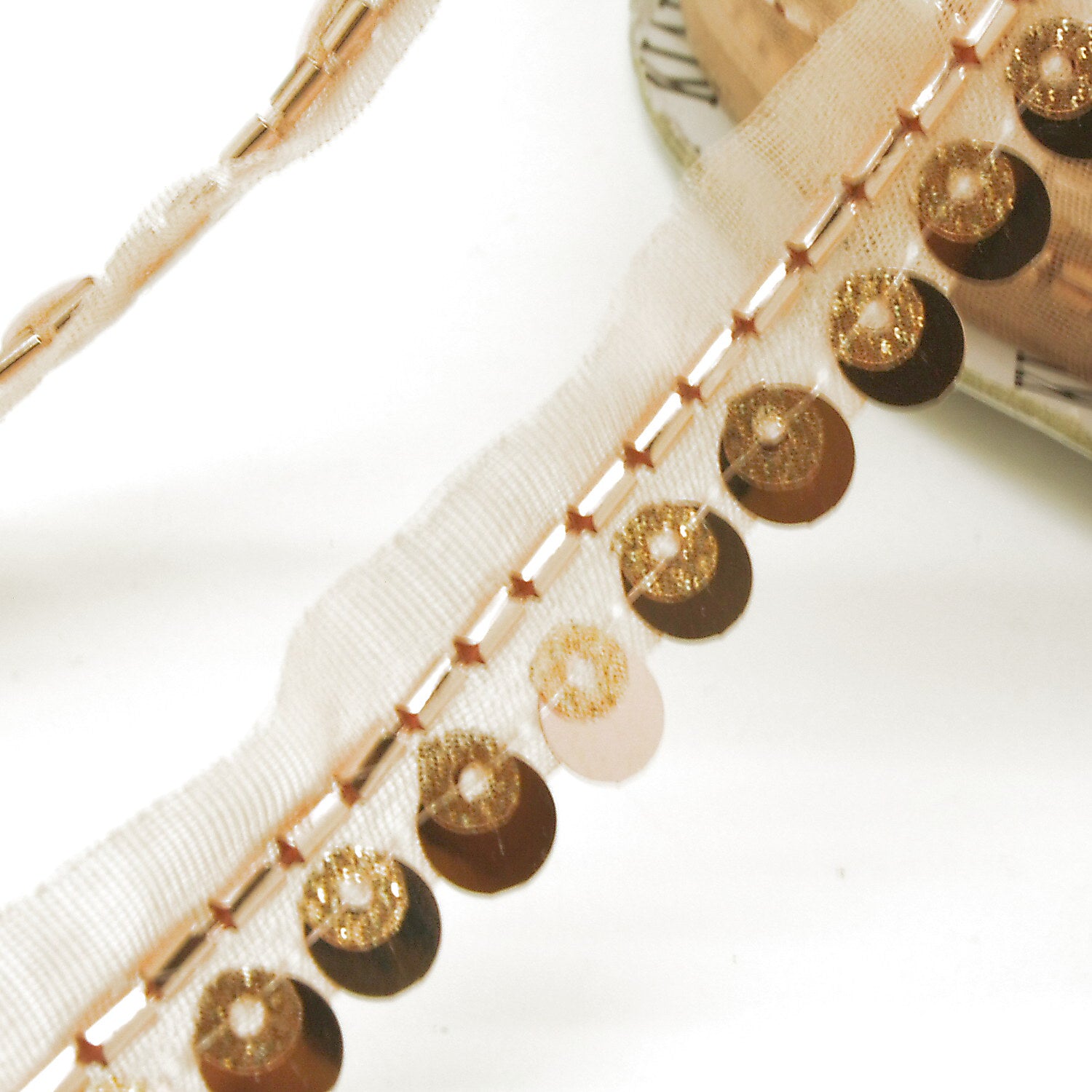 ROSE GOLD SEQUIN TRIM - sarahi.NYC