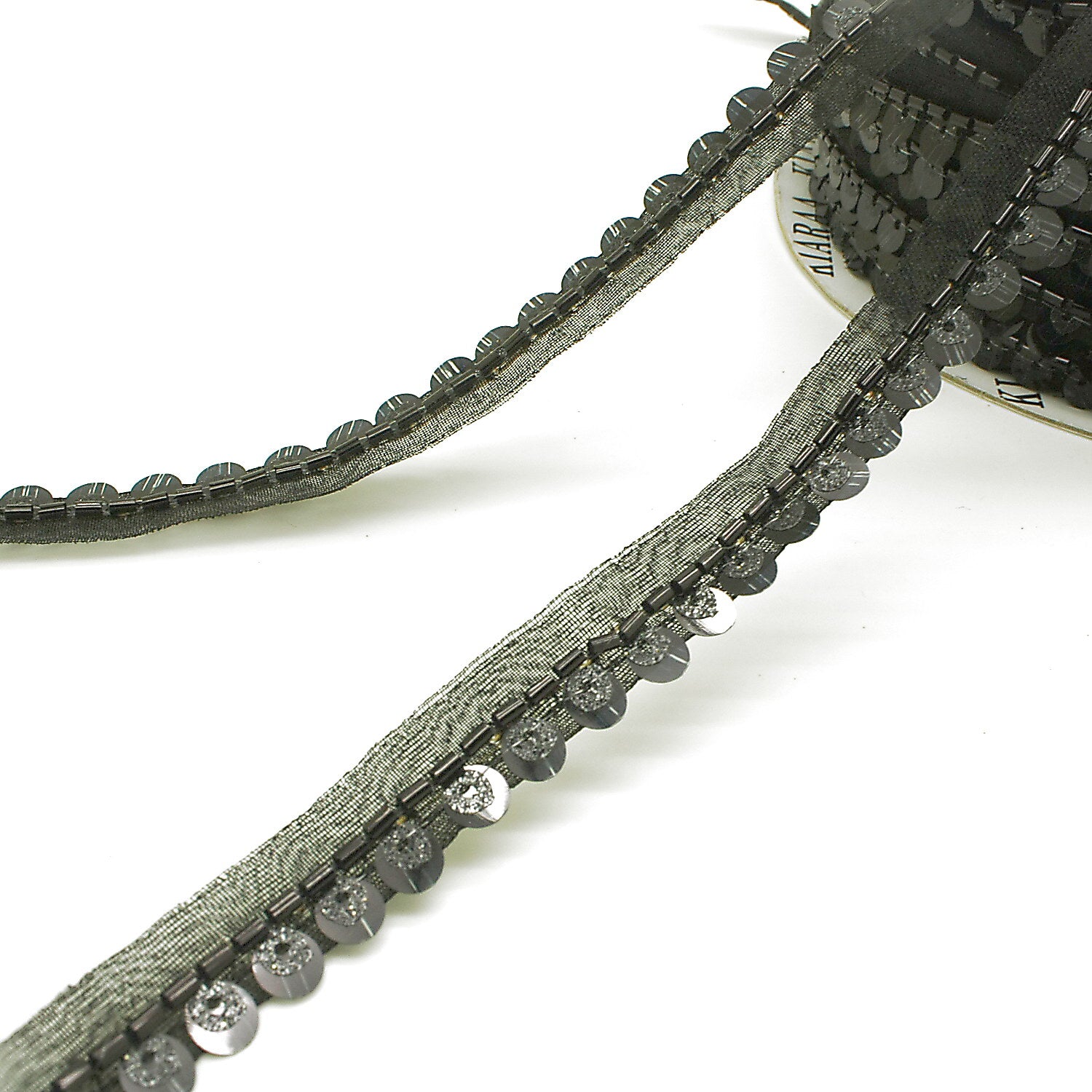 BLACK SEQUIN TRIM - sarahi.NYC