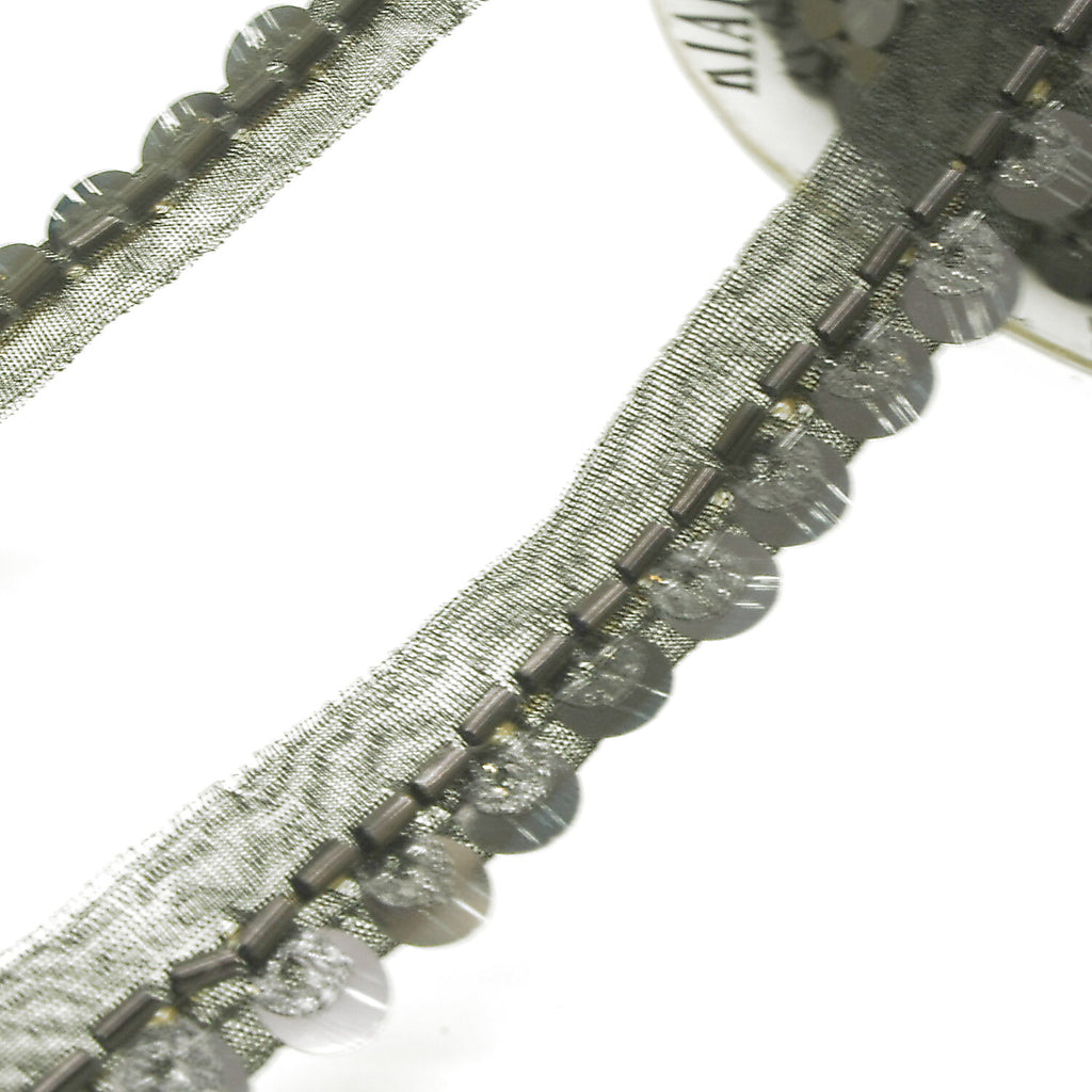 BLACK SEQUIN TRIM - sarahi.NYC