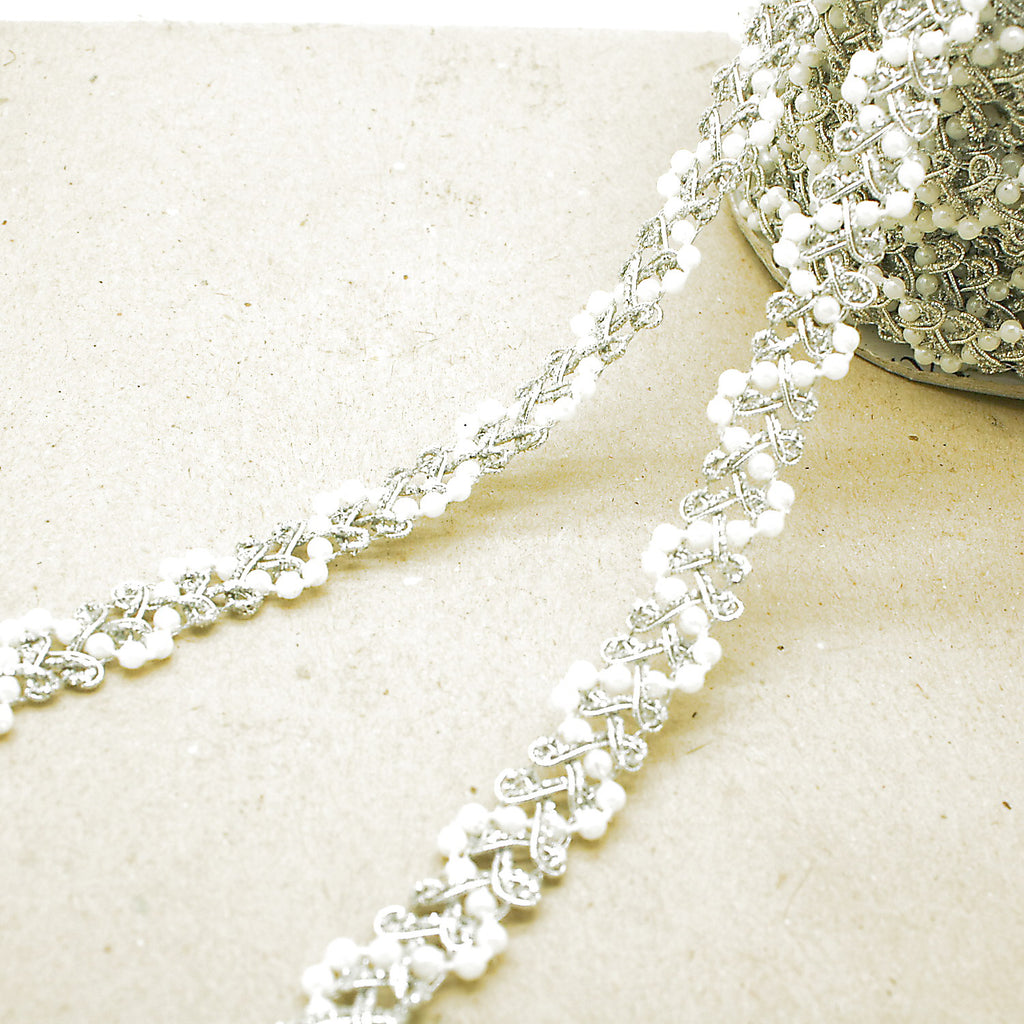 SILVER PEARL TRIM - sarahi.NYC