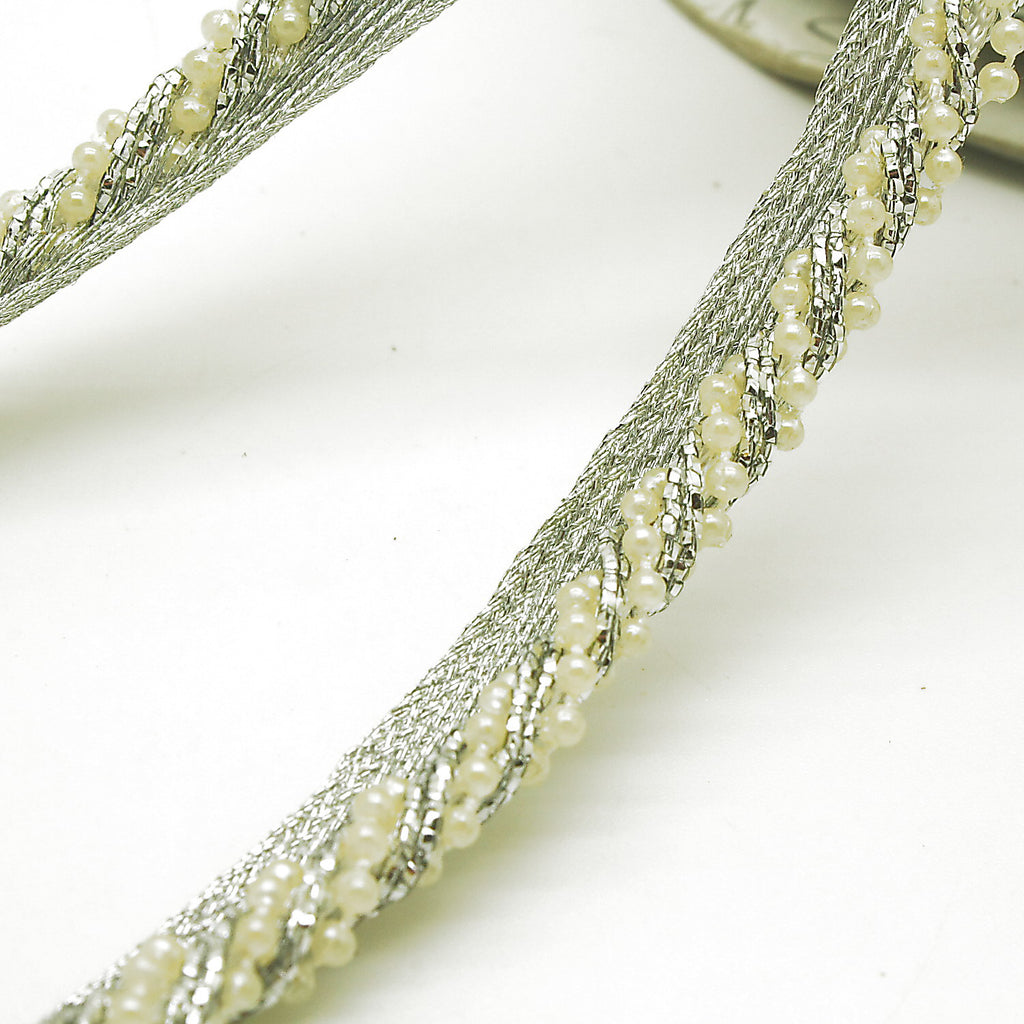 SILVER PEARL TRIM - sarahi.NYC