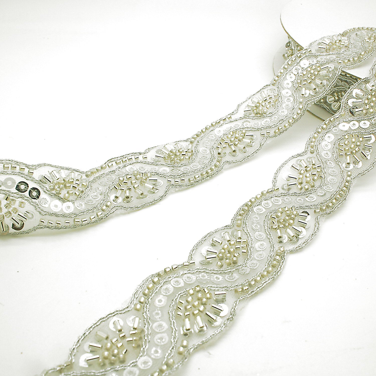 SILVER BEADED TRIM - sarahi.NYC