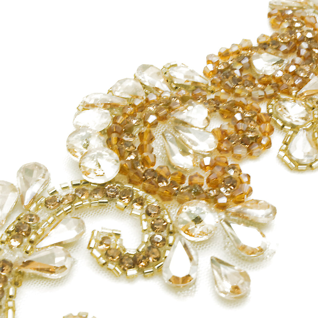 GOLD CRYSTAL NET TRIM - sarahi.NYC