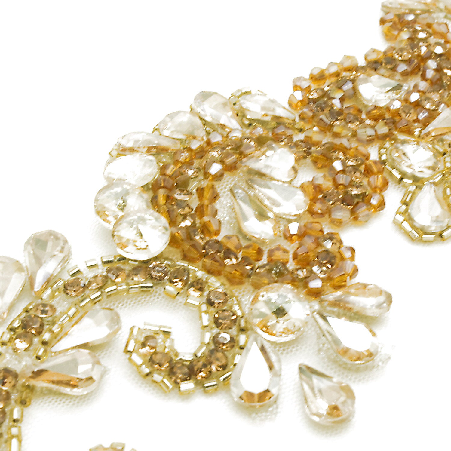 GOLD CRYSTAL NET TRIM - sarahi.NYC