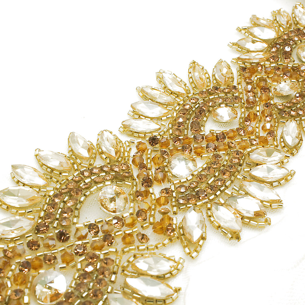 GOLD CRYSTAL NET TRIM - sarahi.NYC