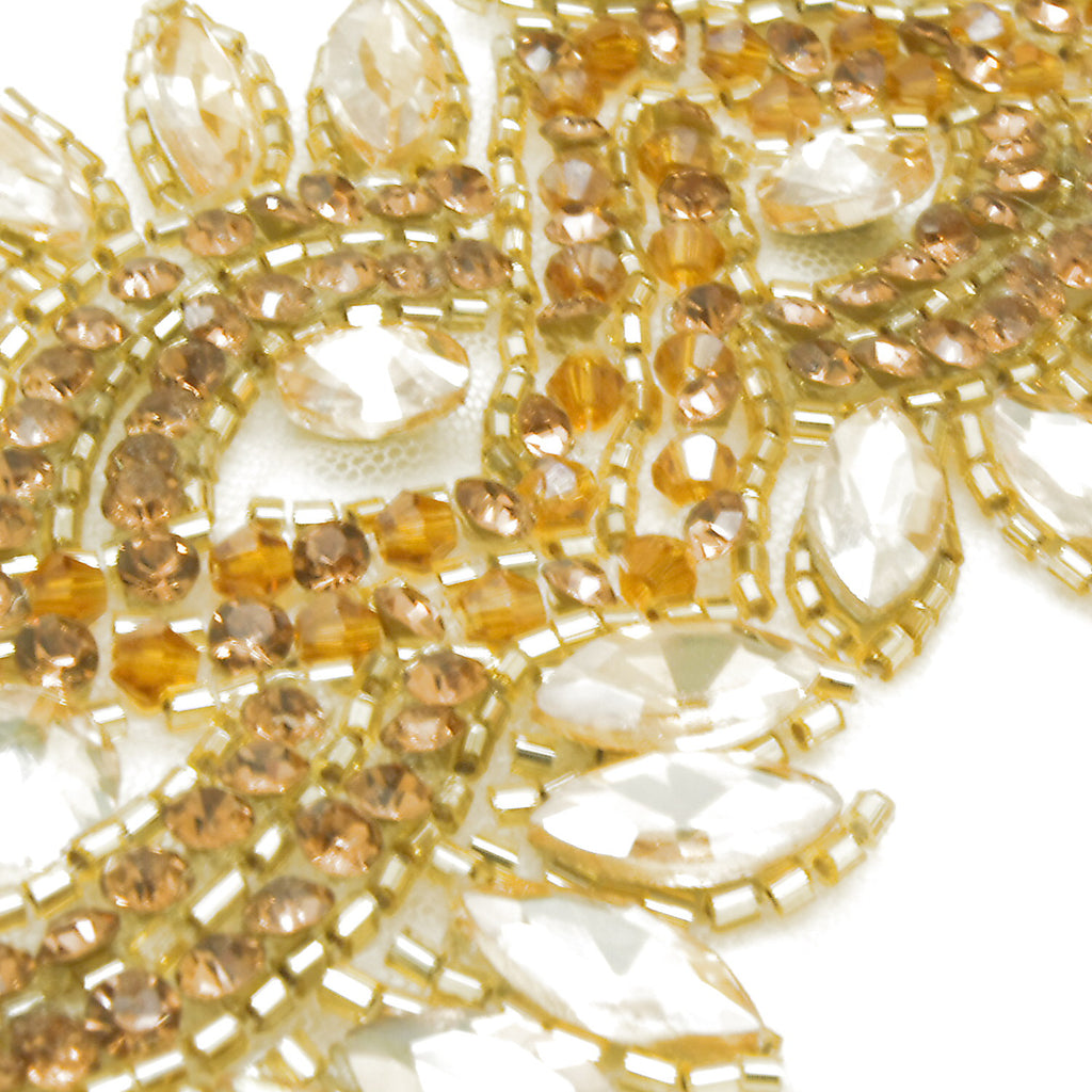 GOLD CRYSTAL NET TRIM - sarahi.NYC