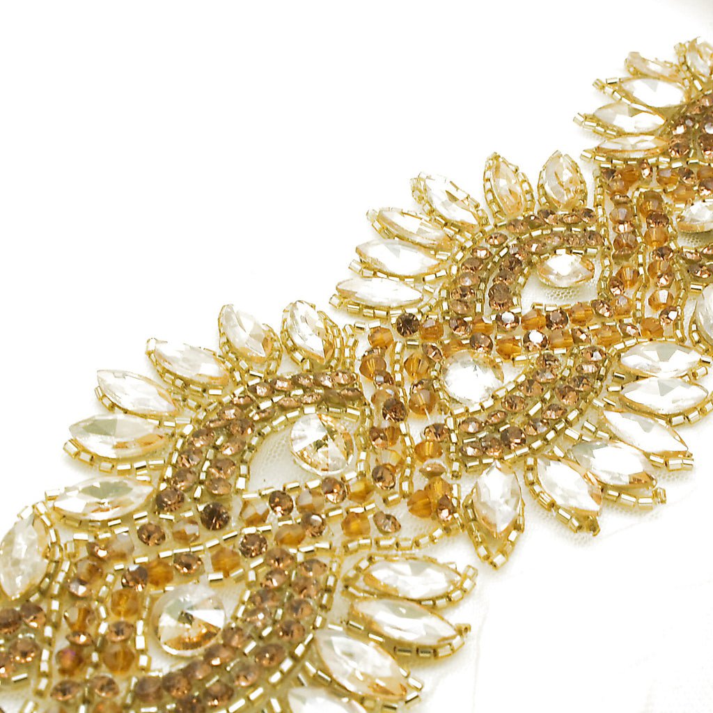 GOLD CRYSTAL NET TRIM - sarahi.NYC