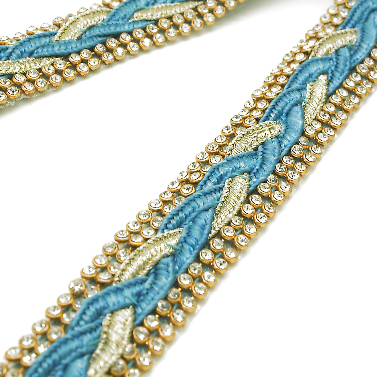 LIGHT BLUE CRYSTAL TRIM - sarahi.NYC