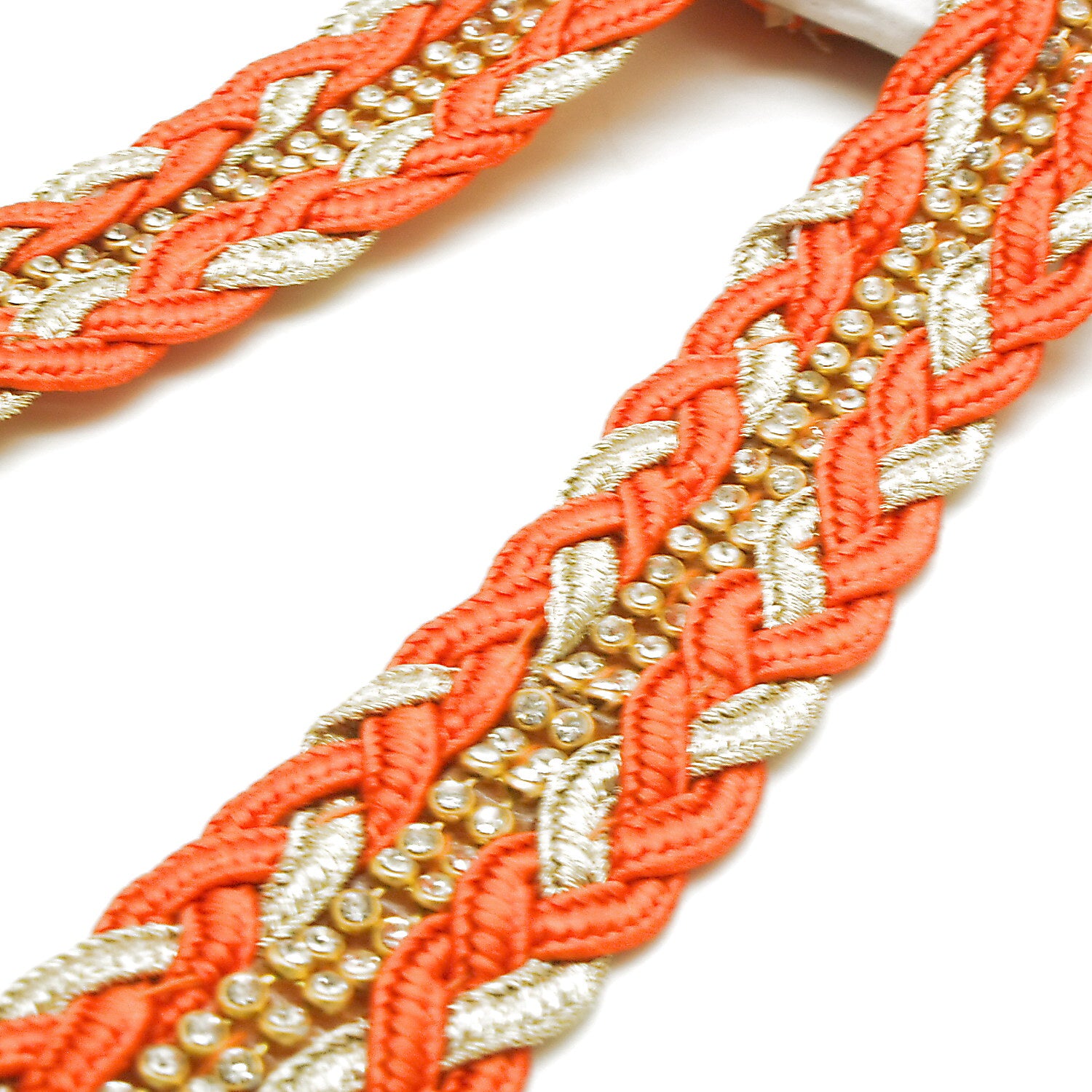 ORANGE GOLD STONE TRIM - sarahi.NYC