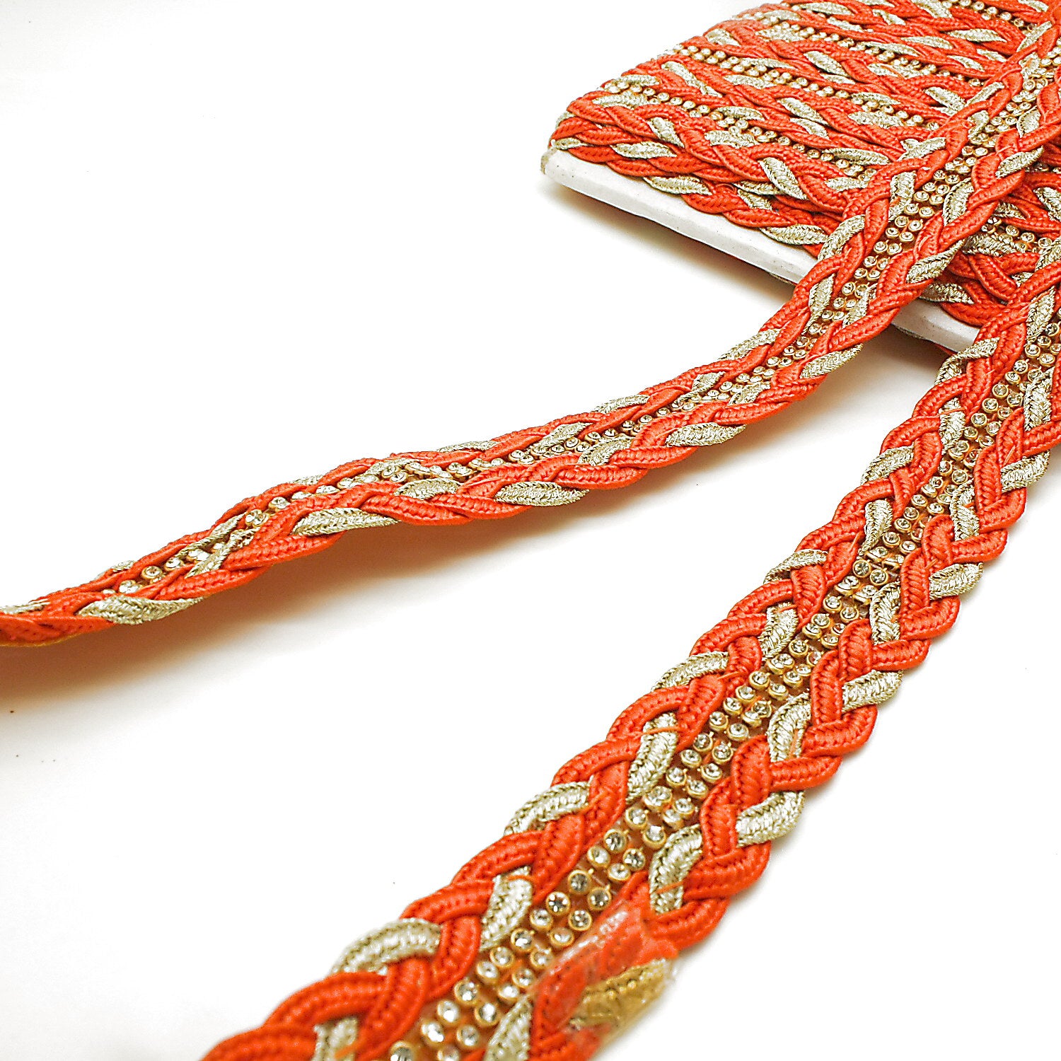 ORANGE GOLD STONE TRIM - sarahi.NYC