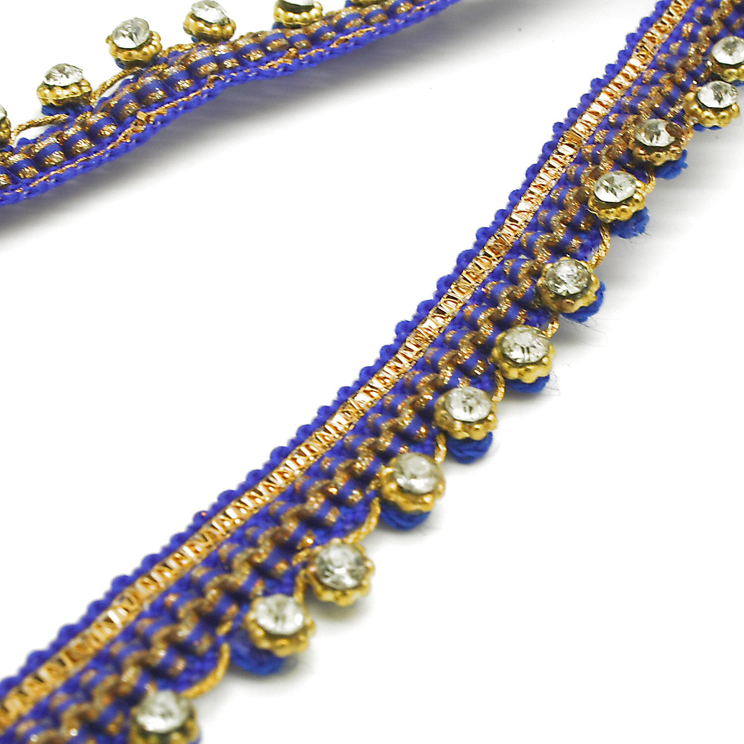 BLUE GOLD STONE TRIM - SARAHI.NYC