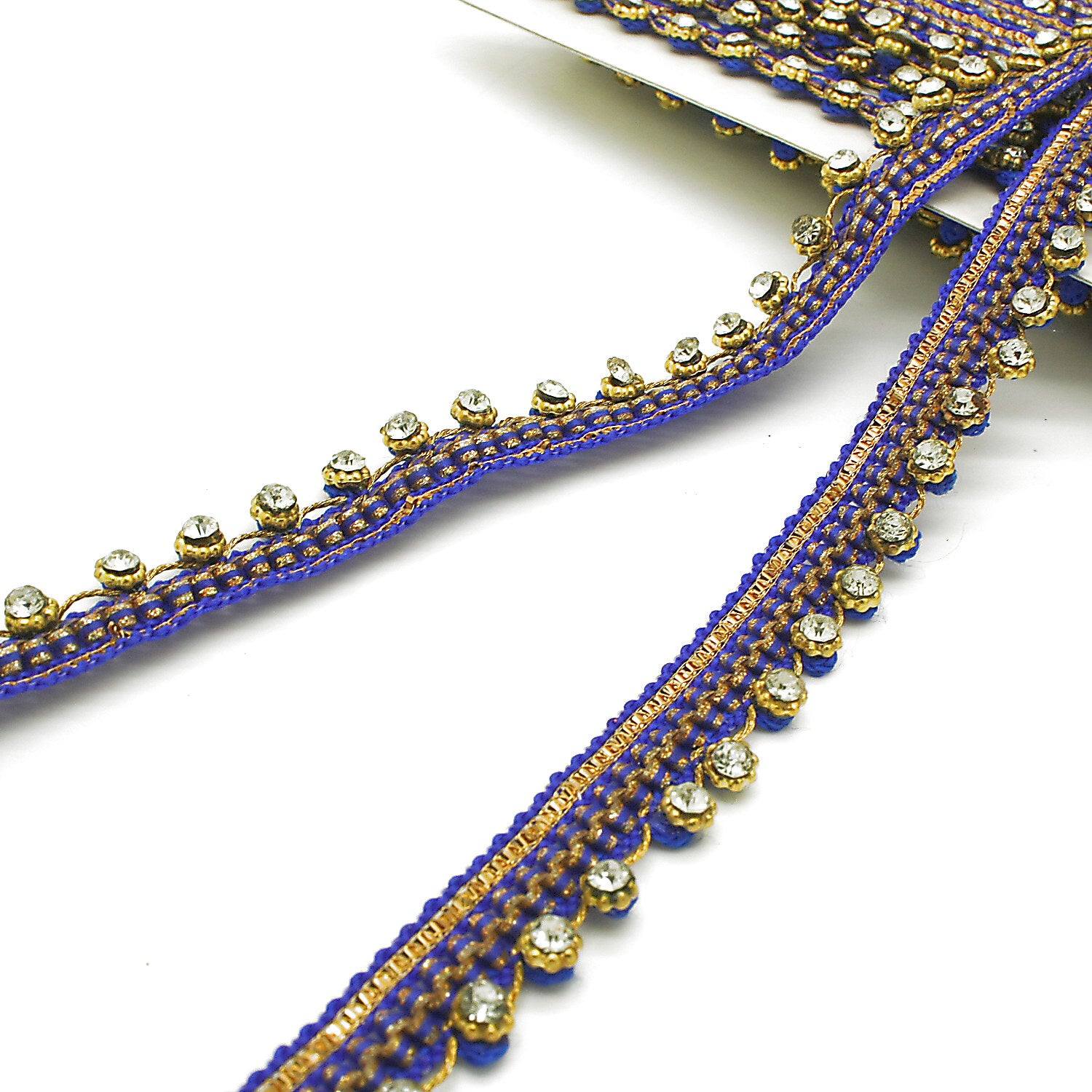 BLUE GOLD STONE TRIM - SARAHI.NYC