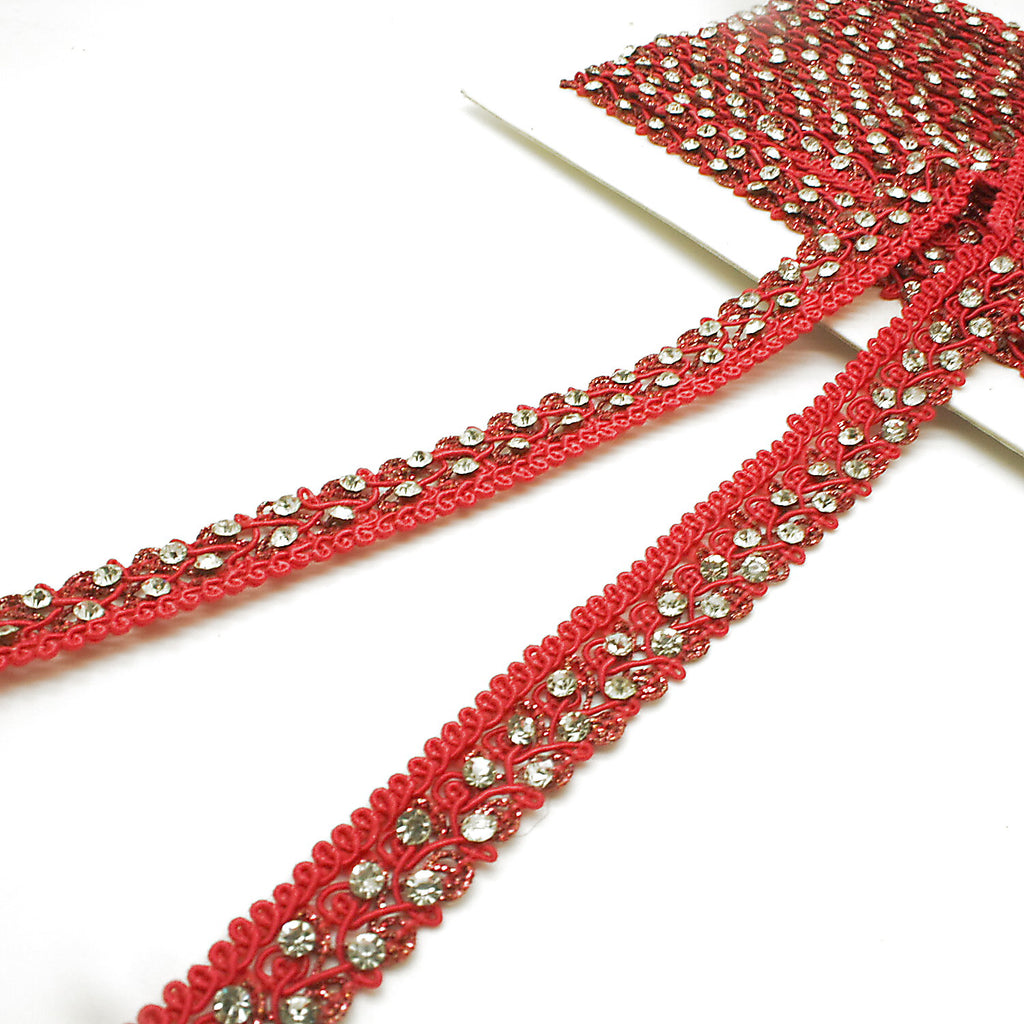 PINK CRYSTAL RHINESTONE TRIM - sarahi.NYC