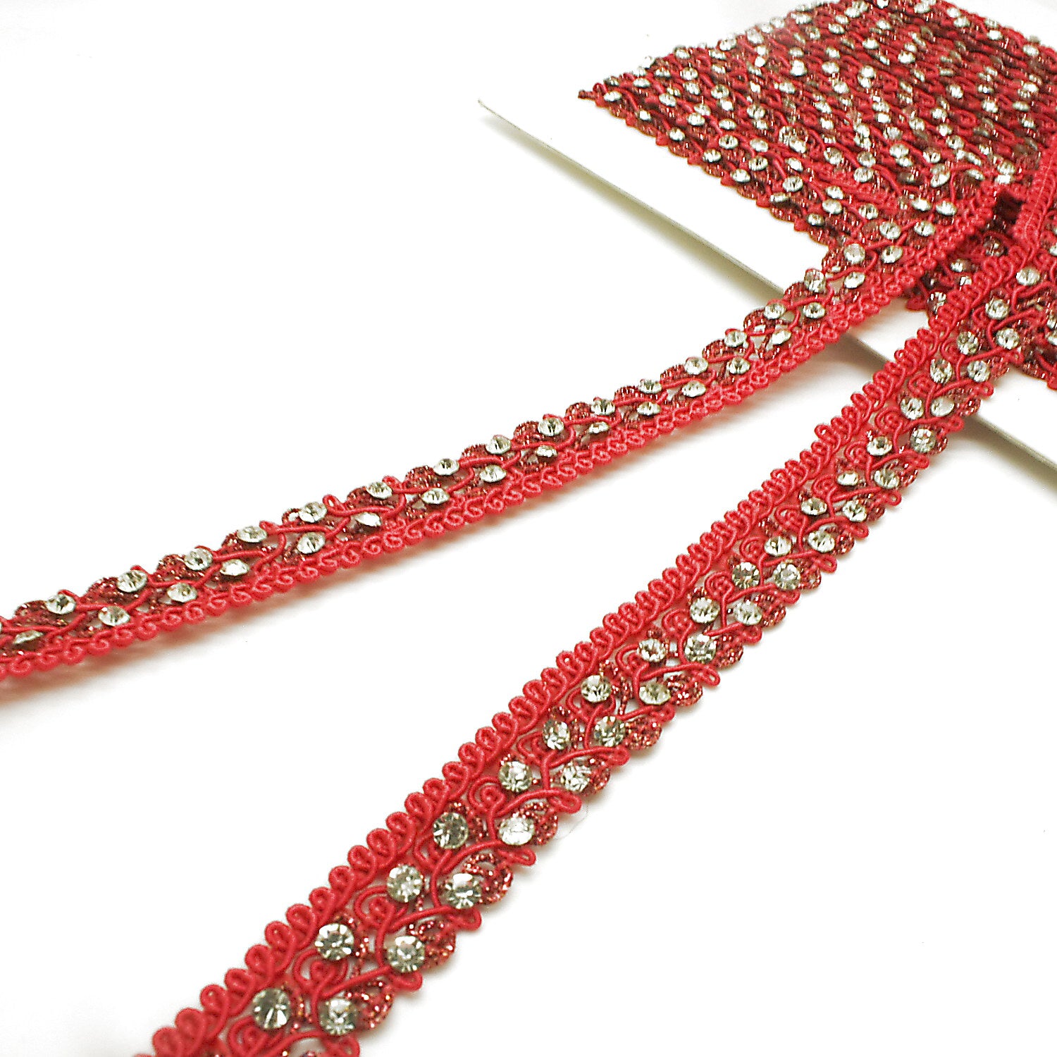 PINK CRYSTAL RHINESTONE TRIM - sarahi.NYC