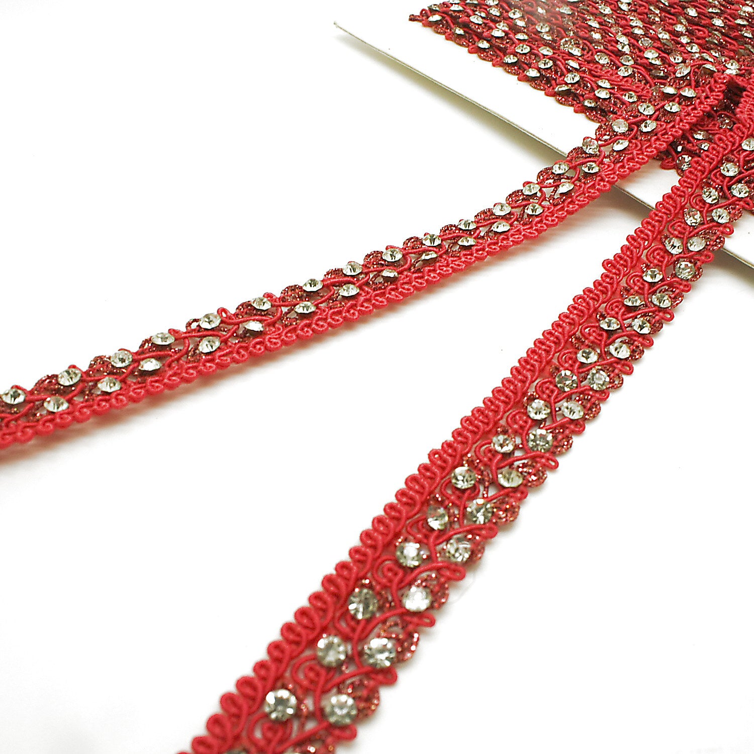 PINK CRYSTAL RHINESTONE TRIM - sarahi.NYC