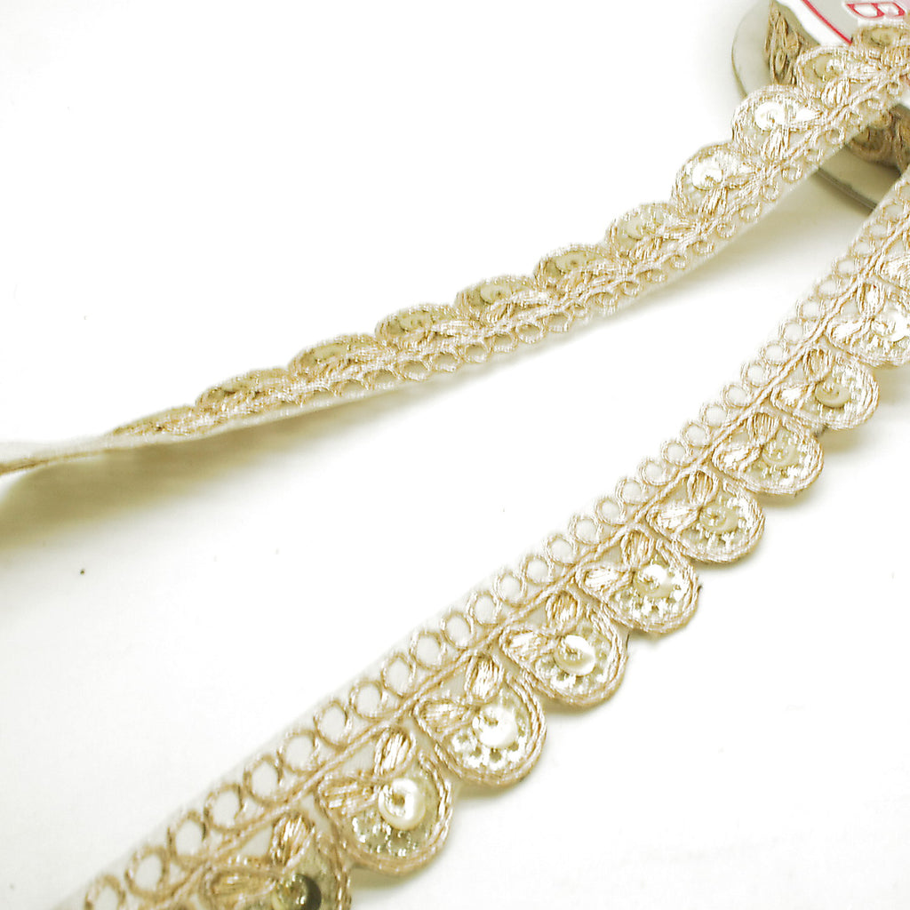 GOLD SEQUIN TRIM - sarahi.NYC