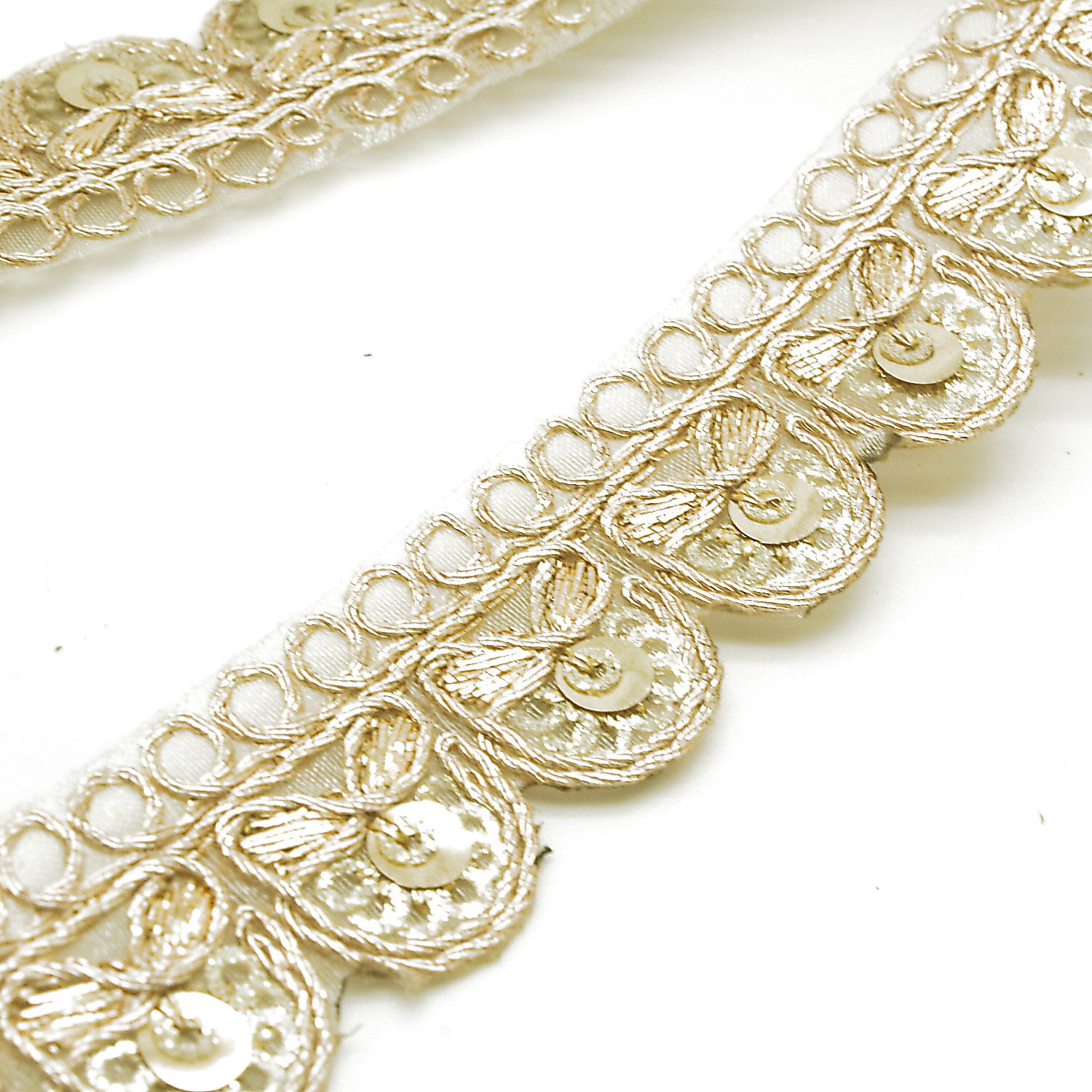 GOLD SEQUIN TRIM - sarahi.NYC