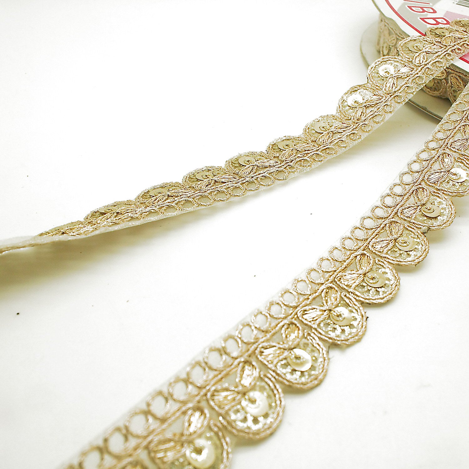GOLD SEQUIN TRIM - sarahi.NYC
