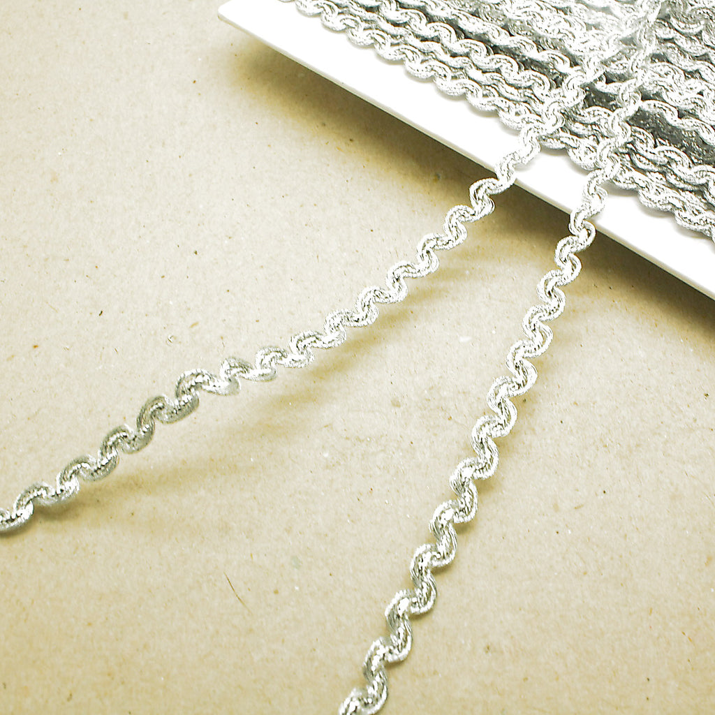 SILVER  SWIRL THIN TRIM - sarahi.NYC