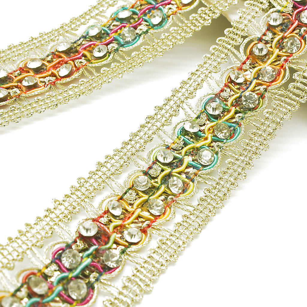 MULTICOLOR STONE TRIM - sarahi.NYC