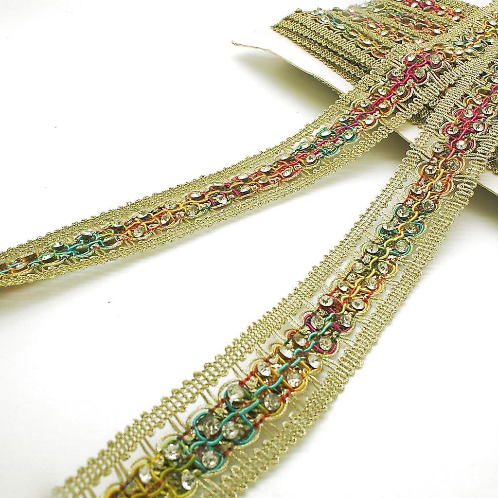 MULTICOLOR STONE TRIM - sarahi.NYC