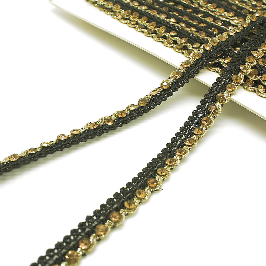 BLACK GOLD STONE TRIM - SARAHI.NYC