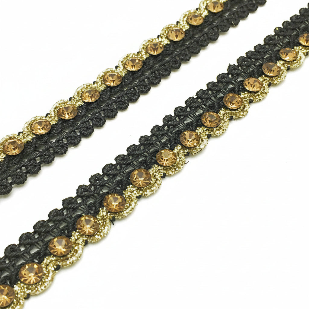 BLACK GOLD STONE TRIM - SARAHI.NYC