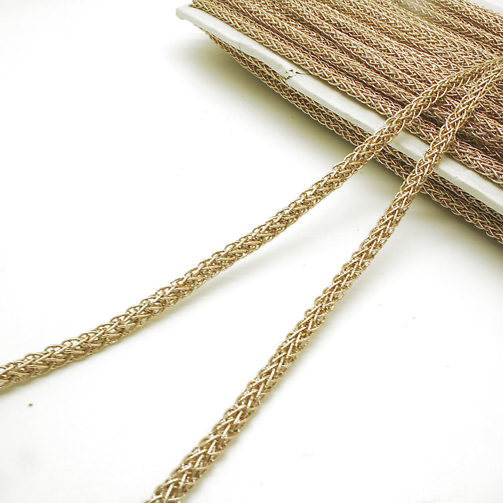BRONZE  METALLIC CORD TRIM - sarahi.NYC