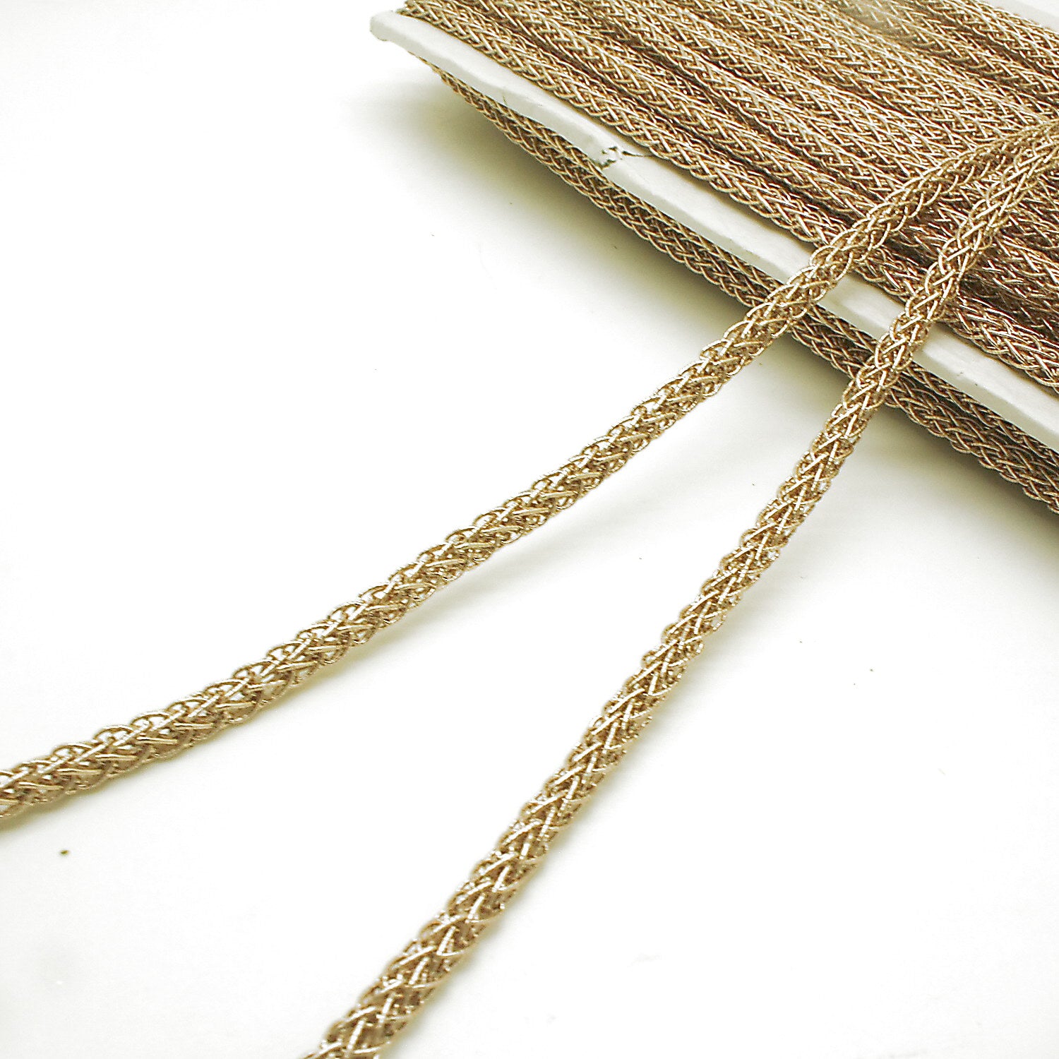 BRONZE  METALLIC CORD TRIM - sarahi.NYC