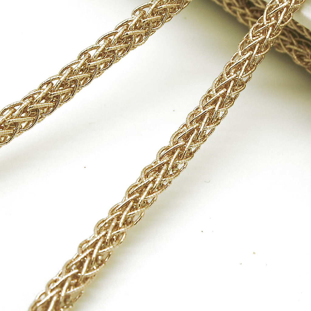 BRONZE  METALLIC CORD TRIM - sarahi.NYC