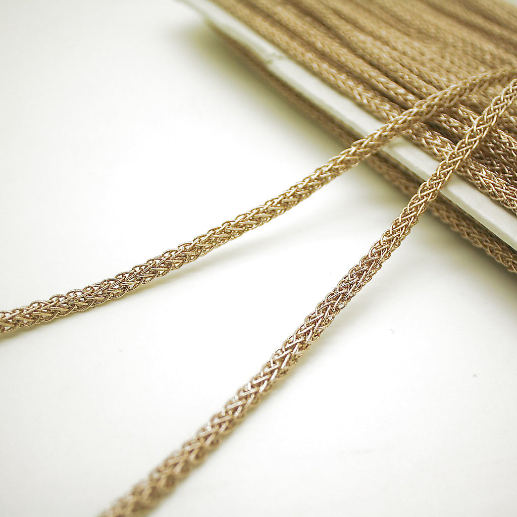 BRONZE  METALLIC CORD TRIM - sarahi.NYC
