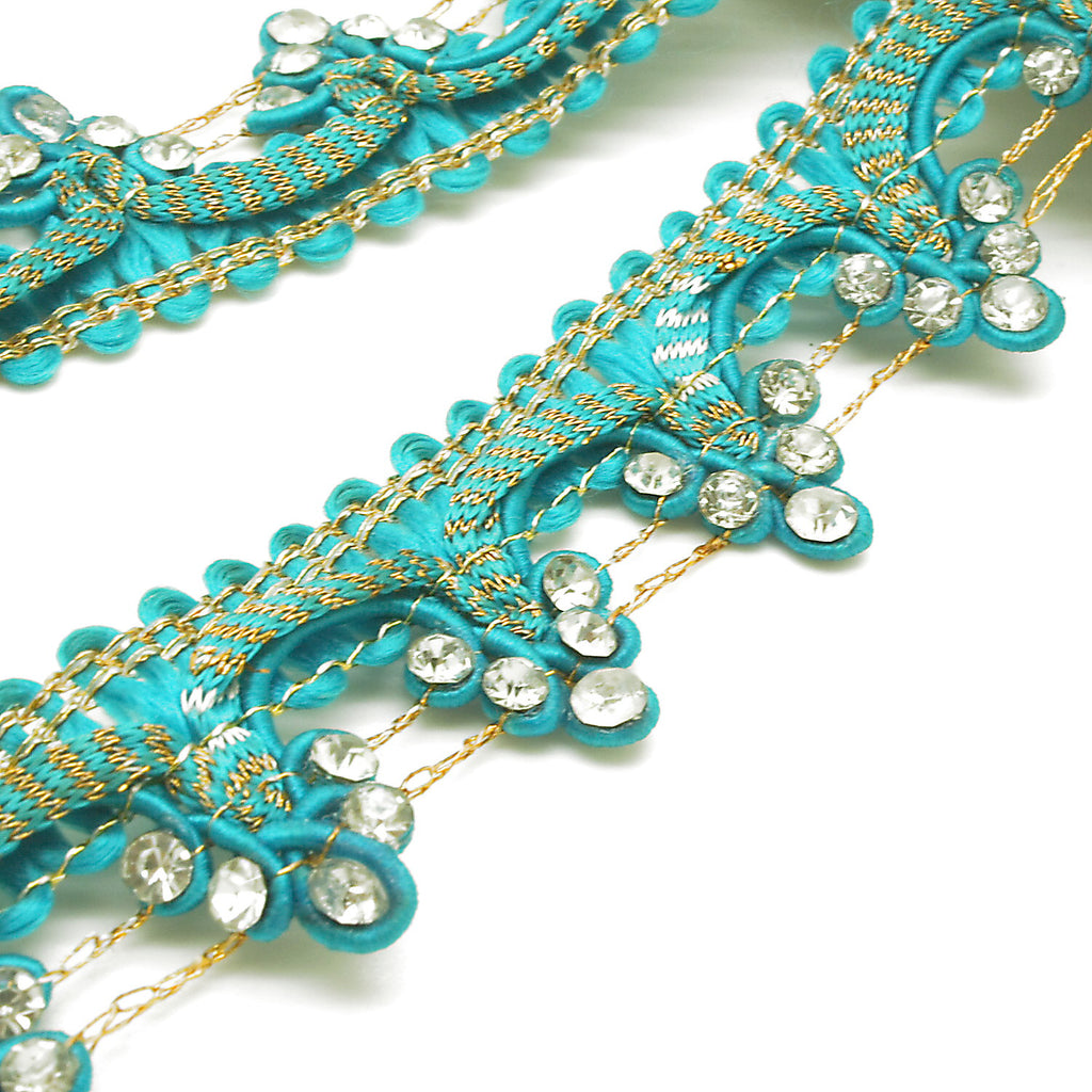 TURQUOISE STONE TRIM - sarahi.NYC