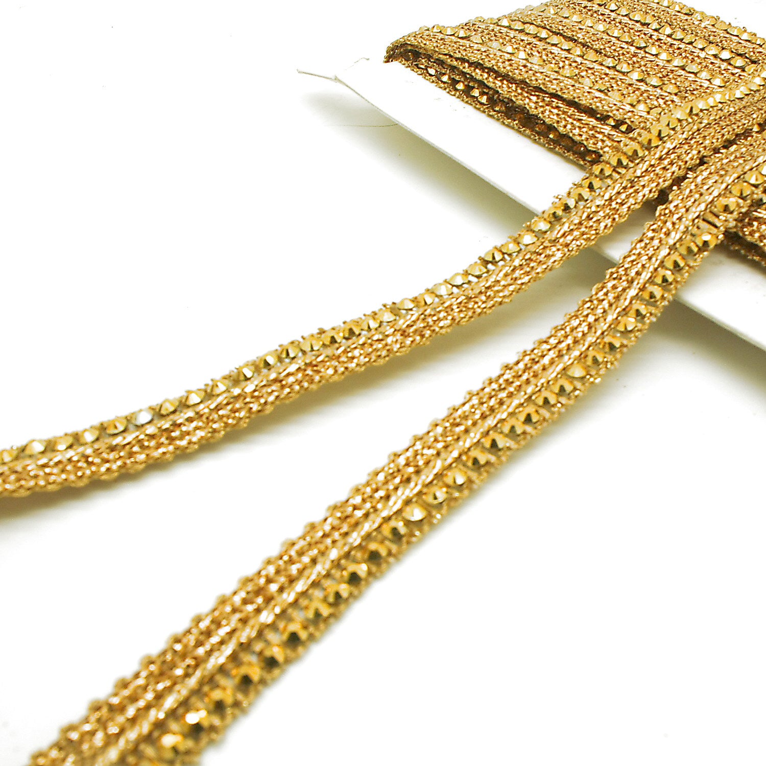 GOLD RHINESTONE EDGING TRIM - sarahi.NYC