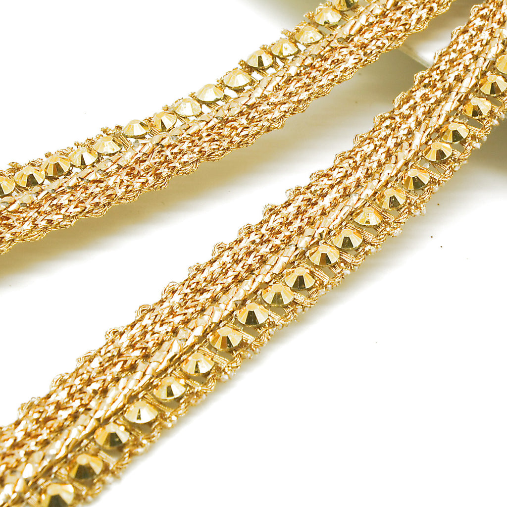 GOLD RHINESTONE EDGING TRIM - sarahi.NYC