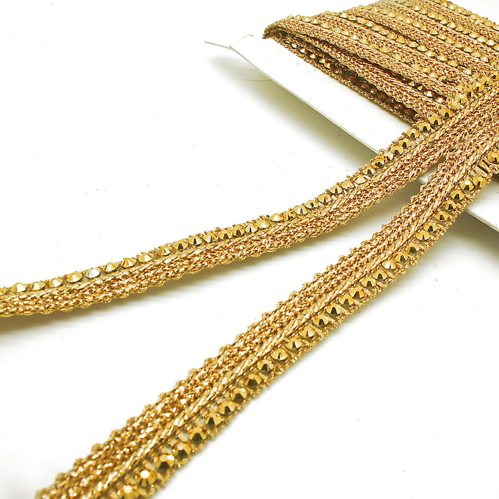 GOLD RHINESTONE EDGING TRIM - sarahi.NYC