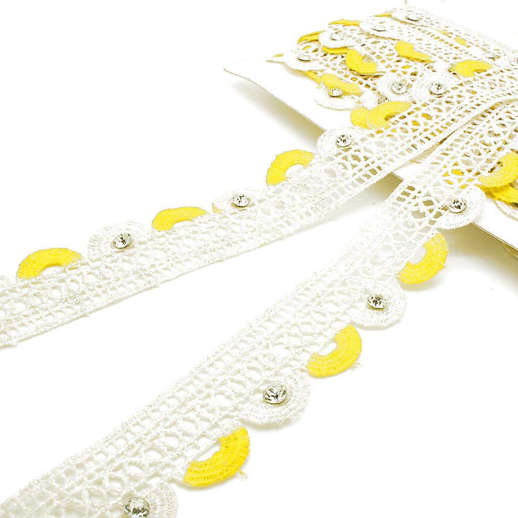 YELLOW STONE COTTON TRIM - sarahi.NYC