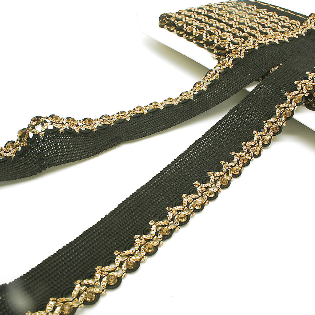 BLACK GOLD STONE TRIM - SARAHI.NYC
