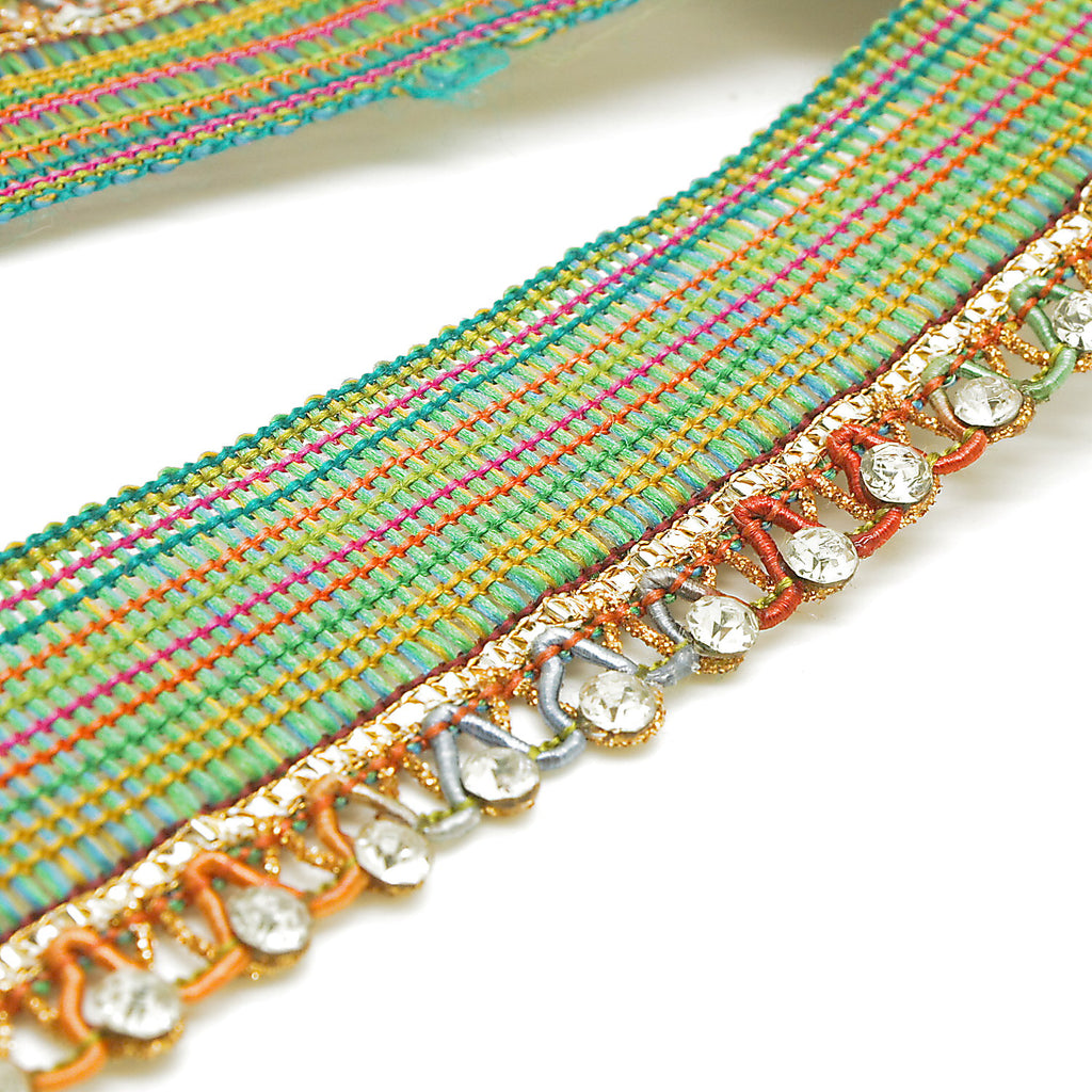 MULTICOLOR STONE TRIM - sarahi.NYC