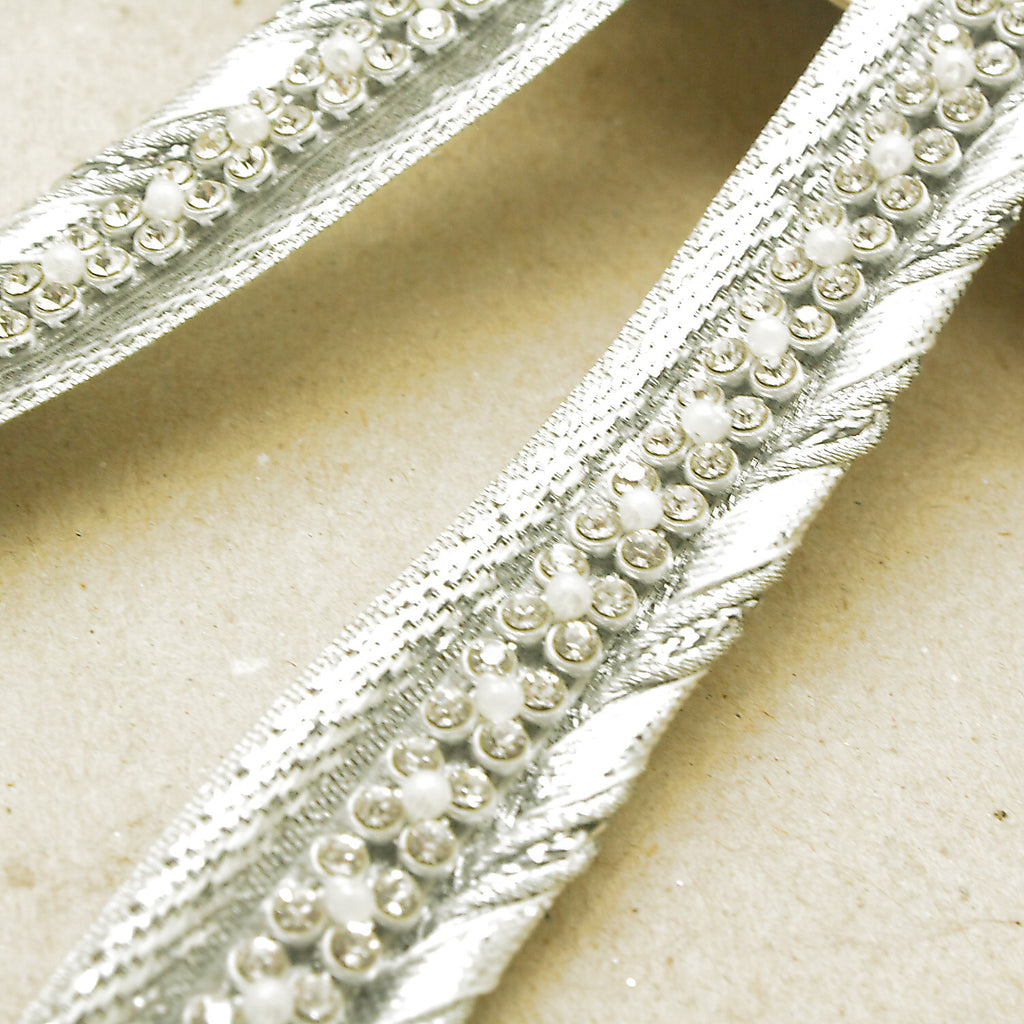 SILVER CRYSTAL TRIM - sarahi.NYC