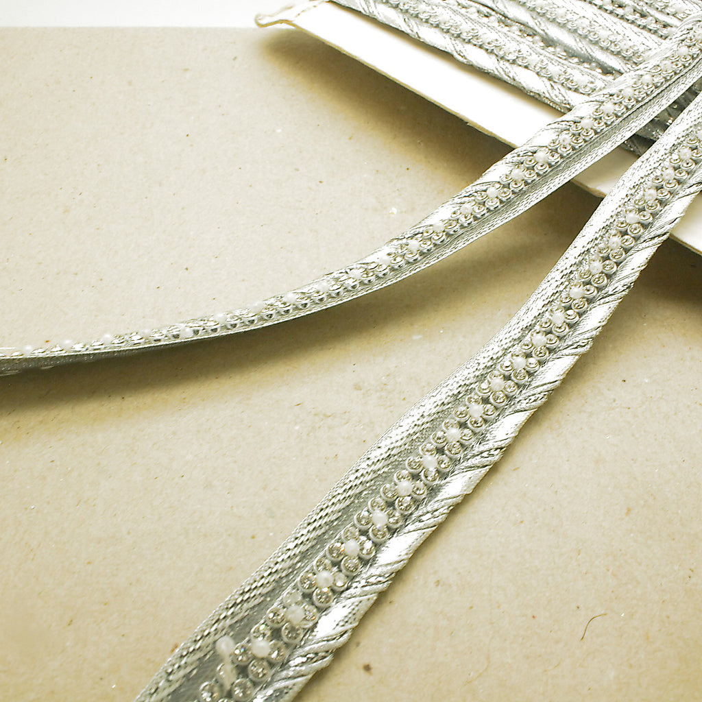 SILVER CRYSTAL TRIM - sarahi.NYC