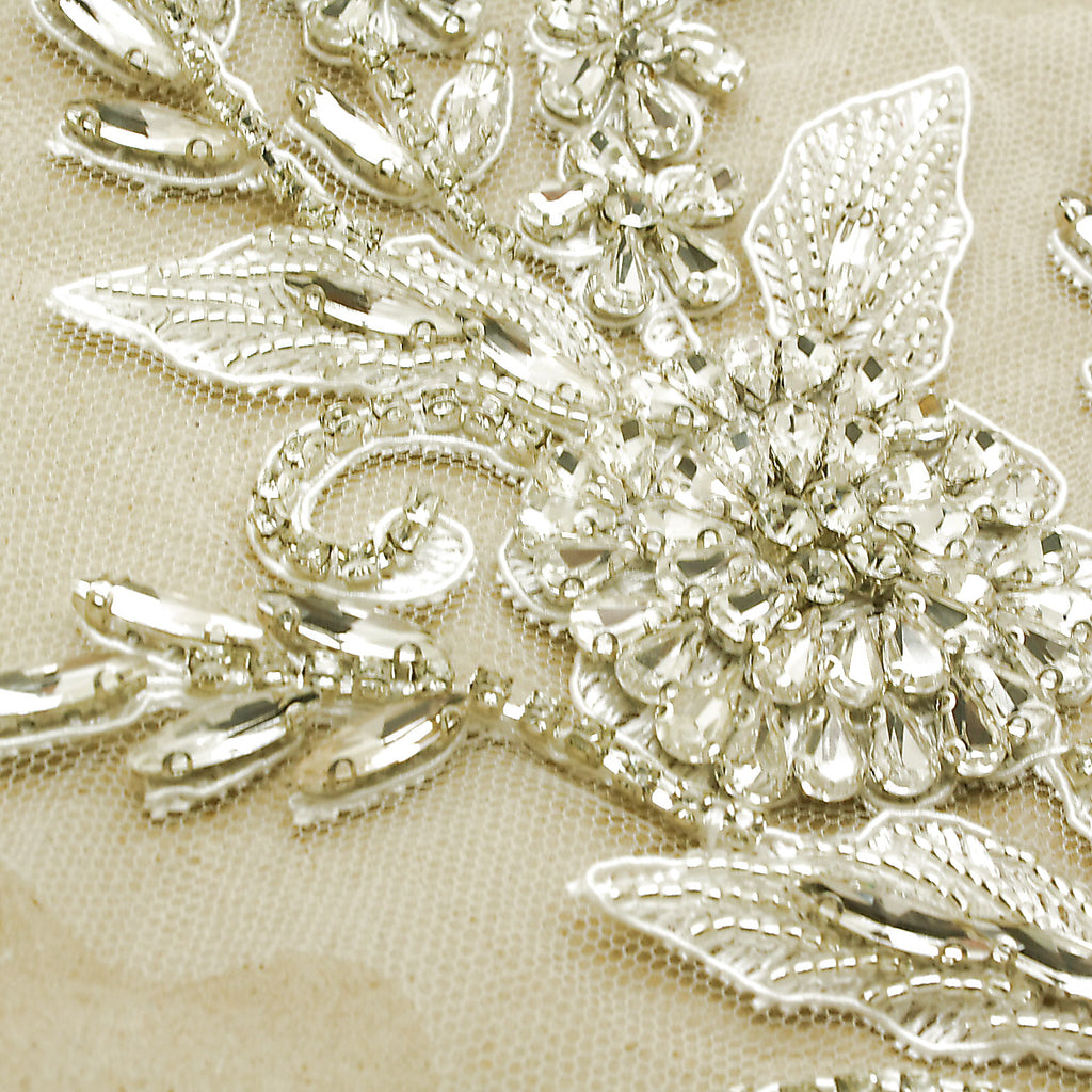 SILVER NET STONE APPLIQUE - sarahi.NYC