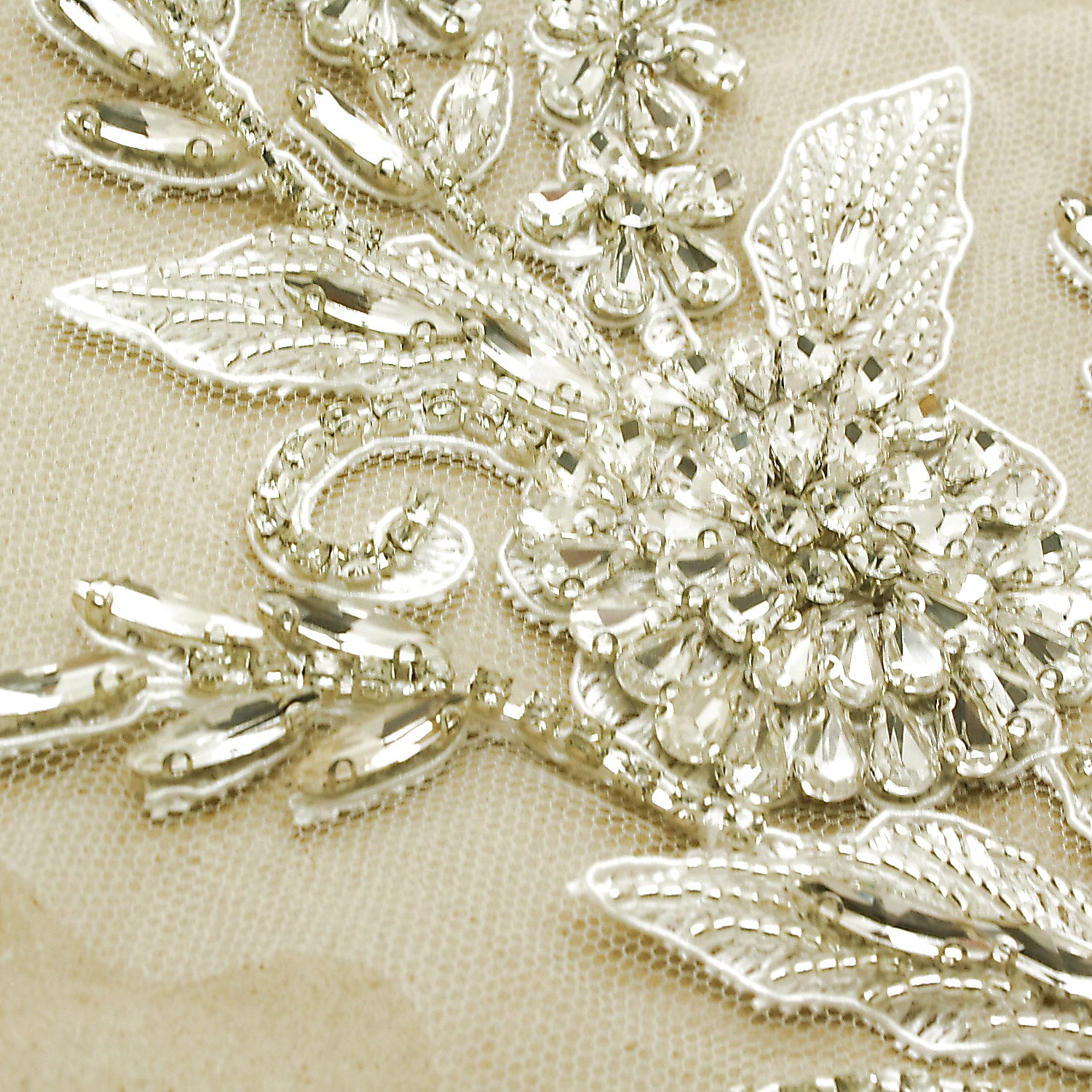 SILVER NET STONE APPLIQUE - sarahi.NYC