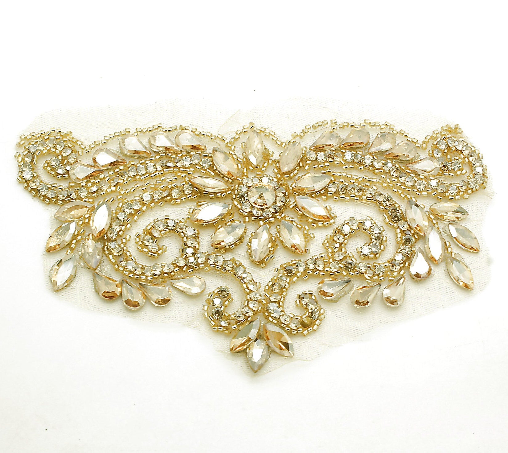 GOLD RHINESTONE APPLIQUE - sarahi.NYC