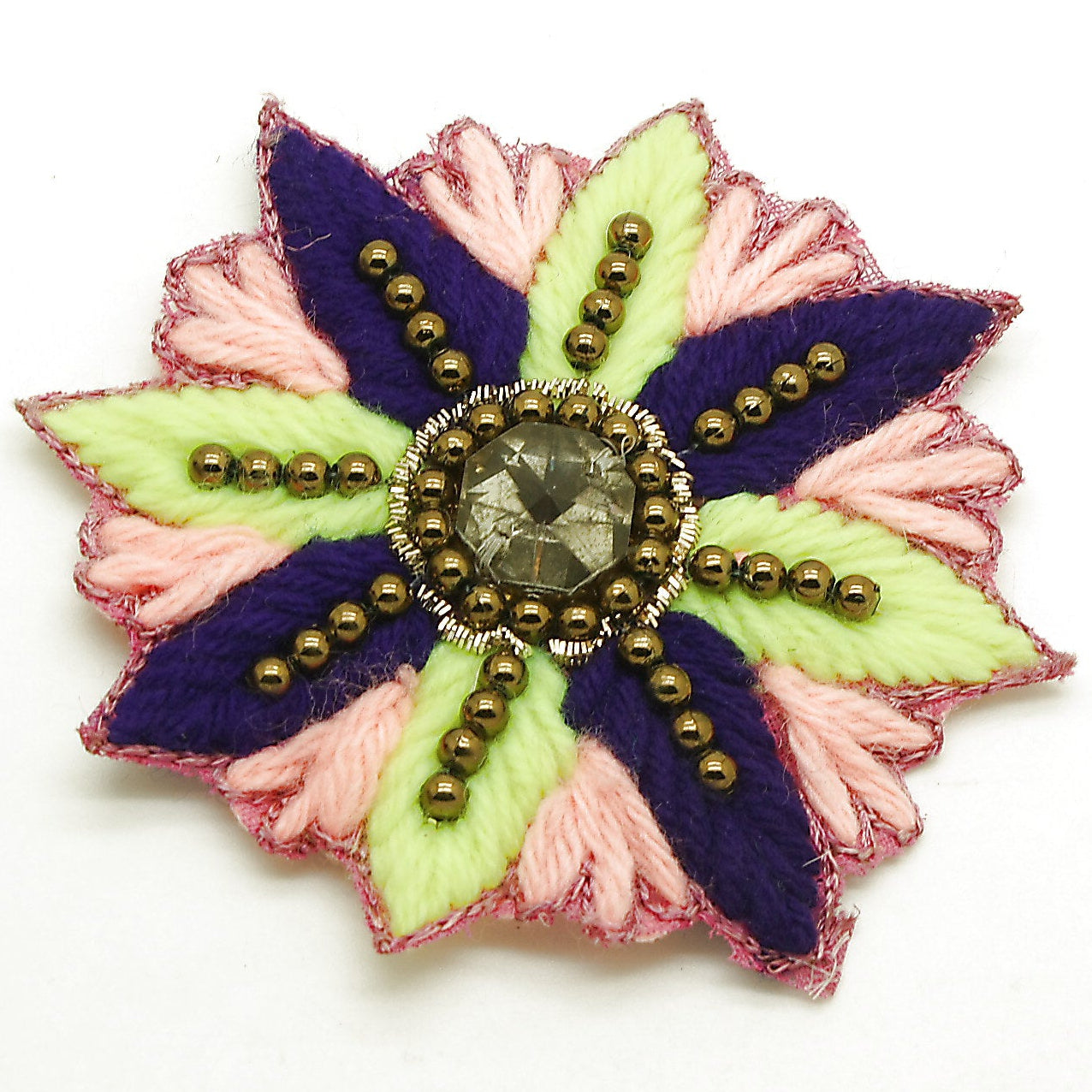 MULTI COLOURED EMBROIDERED  MOTIF - sarahi.NYC